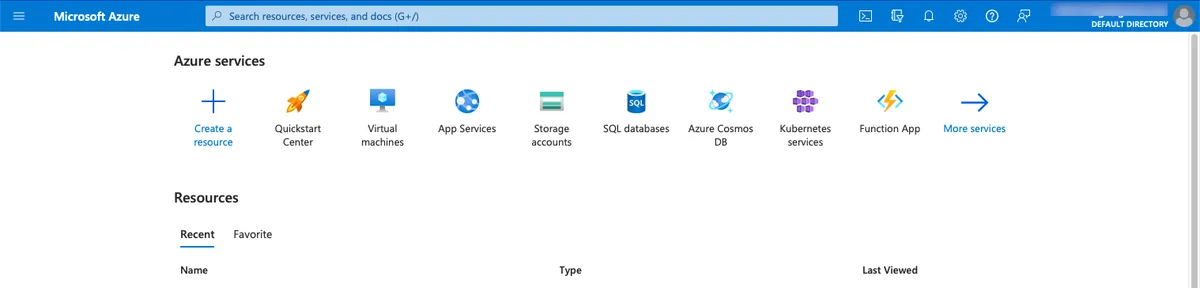 First steps with the Azure Cloud
