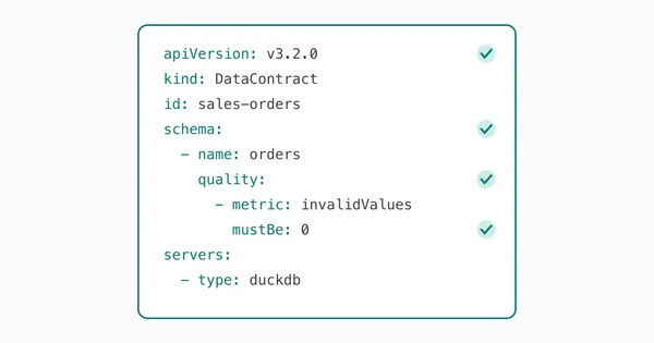 Open Data Contract Standard: writing down what your data promises