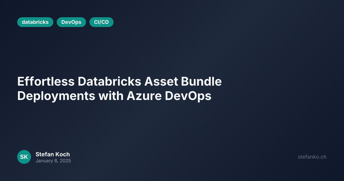Devops Pull Databricks Effortless Databricks Asset Bundle Deployments with Azure DevOps ...